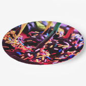 Schokoladencreme Pappteller (Schrägansicht)