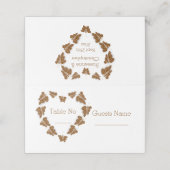 Schokoladencreme Platzkarte (Außenseite Aufgefaltet)