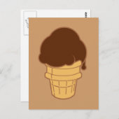 Schokoladencreme Postkarte (Vorne/Hinten)
