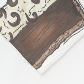 Schokoladencreme Slice Mississippi Mud Pie Feinsch Fleecedecke (Ecke)