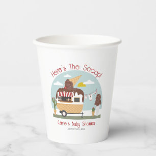 Schokoladencreme Truck Neutrale Babydusche Pappbecher