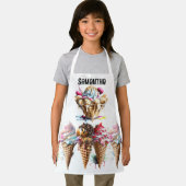 Schokoladencreme-Waffelkonus, Dessertdecke Schürze (Insitu)