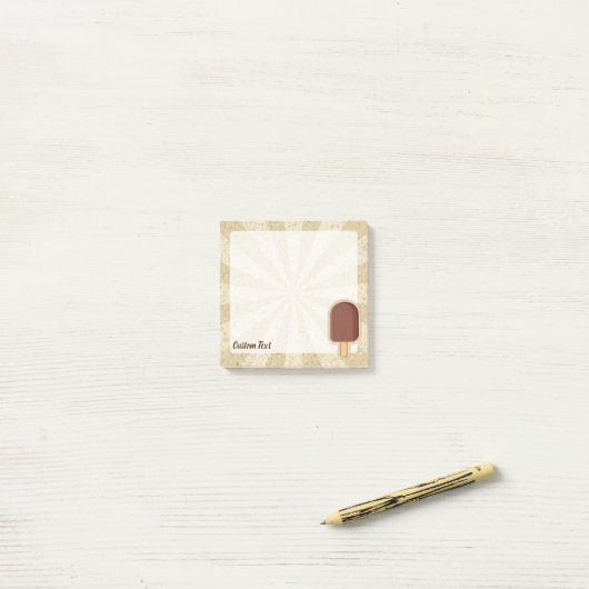 Schokoladencremestick Post-it Klebezettel (Auf Schreibtisch)