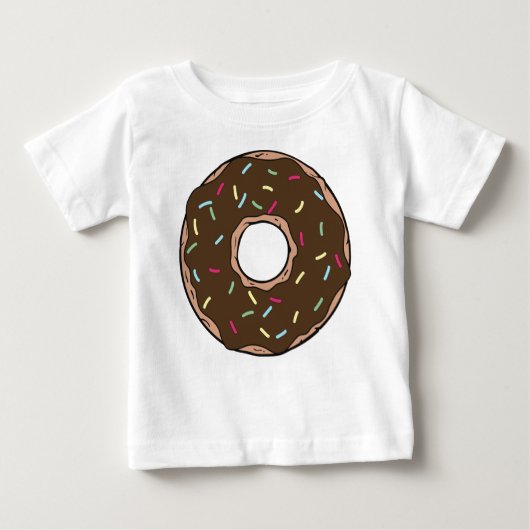 SchokoladenDonut, Doughnut, Glaze, Eisen, Sprinkle Baby T-shirt (Vorderseite)