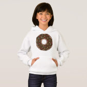 SchokoladenDonut, Doughnut, Glaze, Eisen, Sprinkle Hoodie (Vorne ganz)
