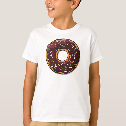 SchokoladenDonut, Doughnut, Icing, Sprinklen, Glaz T-Shirt (Vorderseite)