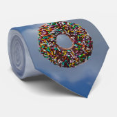 SchokoladenDonut mit bunten Sprinklen Krawatte (Gerollt)