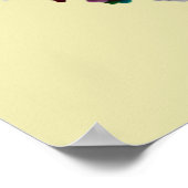 SchokoladenDonut mit bunten Sprinklen Poster (Ecke)