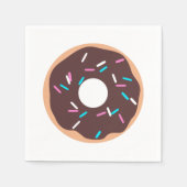 SchokoladenDonut mit Sprinklen Serviette (Vorderseite)