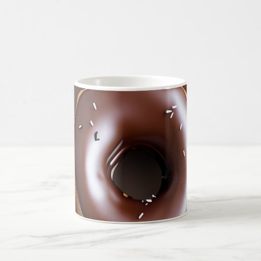 SchokoladenDonuts mit Sprinklen Kaffeetasse (Mittel)