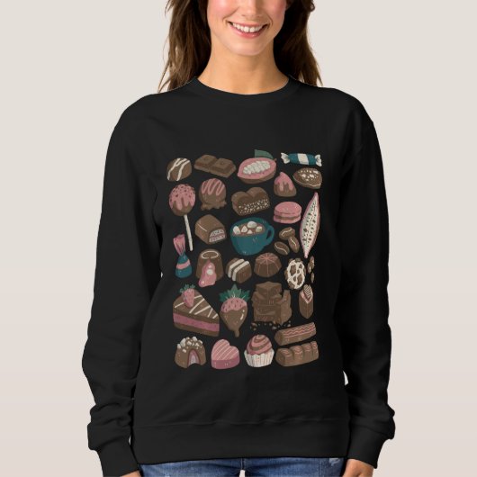 Schokoladendoodles Sweatshirt (Vorderseite)