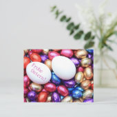 Schokoladeneier - Ostergrüße Feiertagspostkarte (Stehend Vorderseite)
