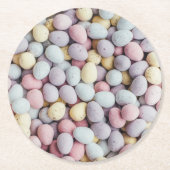 Schokoladeneier Runder Pappuntersetzer (Vorderseite)