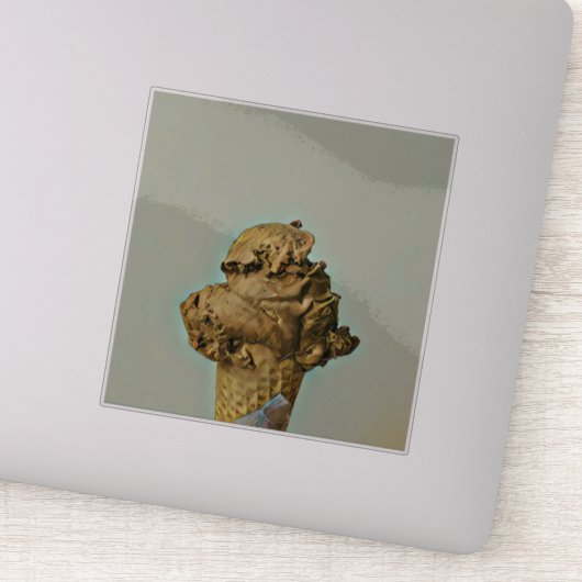 Schokoladeneis Aufkleber (Detail)