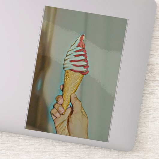 Schokoladeneis Aufkleber (Detail)