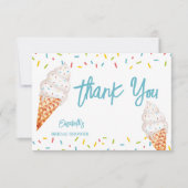 Schokoladeneis Brautparty danke (Vorderseite)