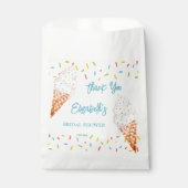 Schokoladeneis Brautparty danke Geschenktütchen (Vorderseite)