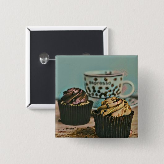 Schokoladeneis Button (Vorne & Hinten)