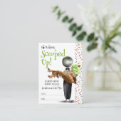 Schokoladeneis-Creme-Brautparty Begleitkarte (Stehend Vorderseite)