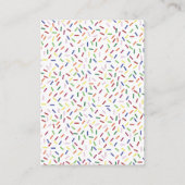 Schokoladeneis-Creme-Brautparty Begleitkarte (Rückseite)