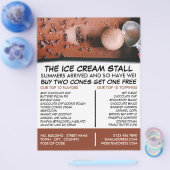 Schokoladeneis, Eiscreme, Werbung für Eisschmuck Flyer (Einzeln)