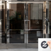 Schokoladeneis Fensteraufkleber (Büro Tür)