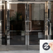 Schokoladeneis Fensteraufkleber (Büro Tür)
