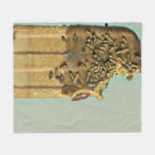 Schokoladeneis Fleecedecke (Vorderseite (Horizontal))