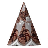 Schokoladeneis-Foto Partyhütchen (Rückseite)