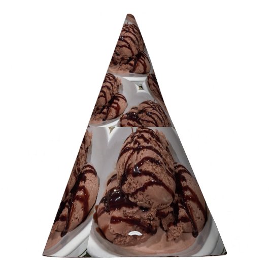 Schokoladeneis-Foto Partyhütchen (Rechts)