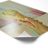 Schokoladeneis Fotodruck (Ecke)