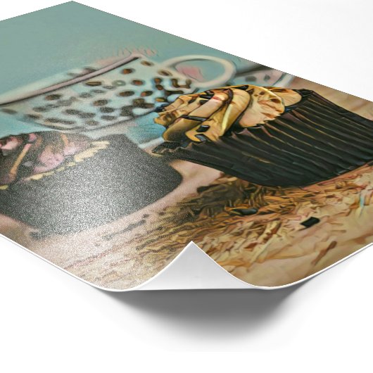 Schokoladeneis Fotodruck (Ecke)