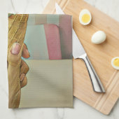 Schokoladeneis Geschirrtuch (Viertel Falte)