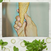 Schokoladeneis Geschirrtuch (Gefaltet)