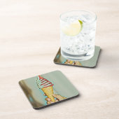 Schokoladeneis Getränkeuntersetzer (Rechte Seite)