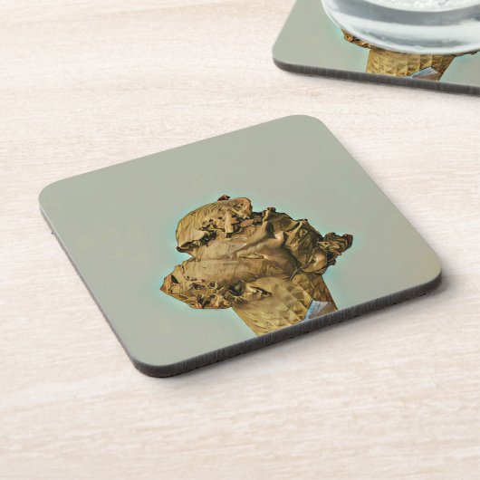 Schokoladeneis Getränkeuntersetzer (Linke Seite)