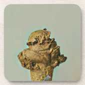 Schokoladeneis Getränkeuntersetzer (Vorderseite)