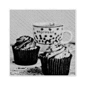 Schokoladeneis Gummistempel (Prägung)