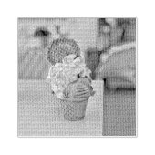 Schokoladeneis Gummistempel (Prägung)