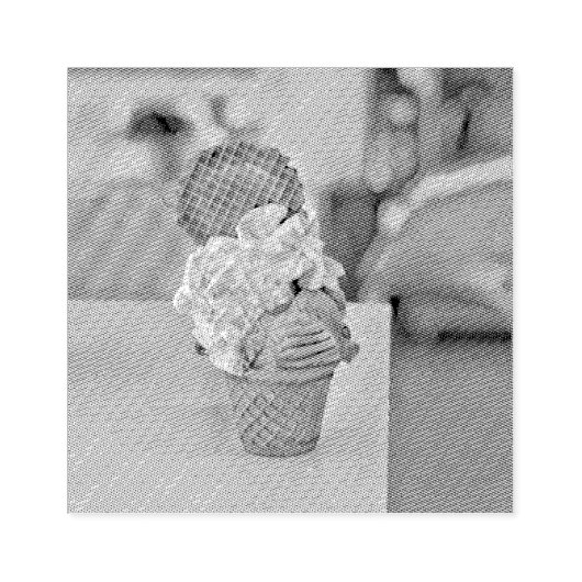 Schokoladeneis Gummistempel (Prägung)