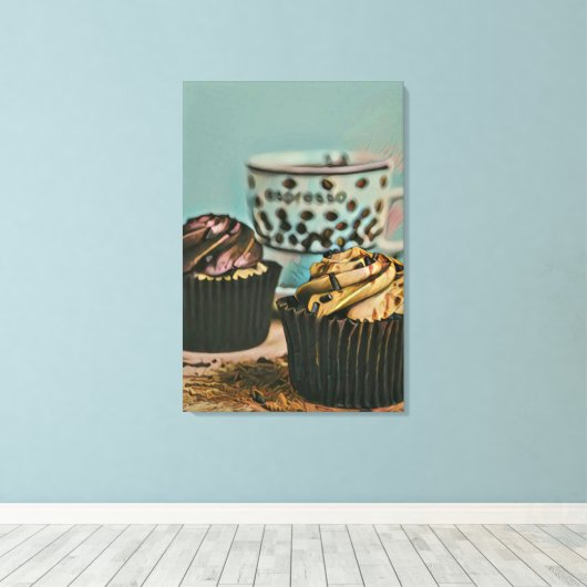 Schokoladeneis Leinwanddruck (Insitu (Holzboden))