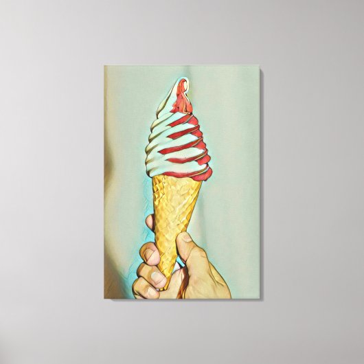 Schokoladeneis Leinwanddruck (Vorderseite)