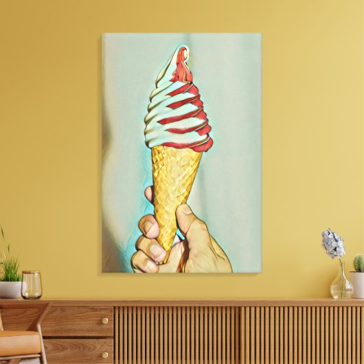 Schokoladeneis Leinwanddruck (Insitu (Wohnzimmer))