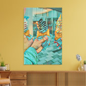 Schokoladeneis Leinwanddruck (Insitu (Wohnzimmer))