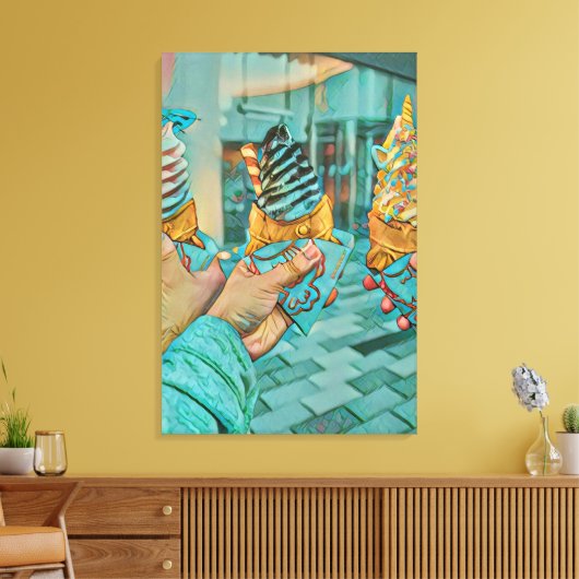 Schokoladeneis Leinwanddruck (Insitu (Wohnzimmer))