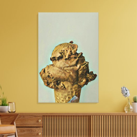 Schokoladeneis Leinwanddruck (Insitu (Wohnzimmer))