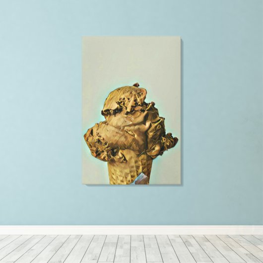 Schokoladeneis Leinwanddruck (Insitu (Holzboden))