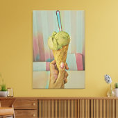 Schokoladeneis Leinwanddruck (Insitu (Wohnzimmer))