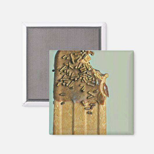 Schokoladeneis Magnet (Vorderseite/Rückseite)