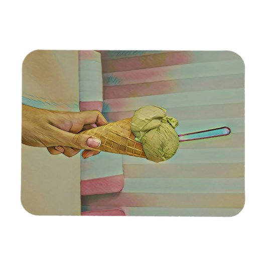 Schokoladeneis Magnet (Horizontal)